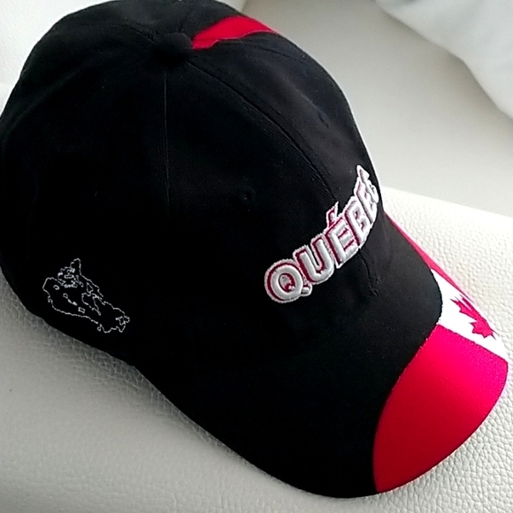 Tall Ships Trading Co Quebec Baseball Cap Hat Adjustable Canada Flag Snapback - Picture 3 of 7